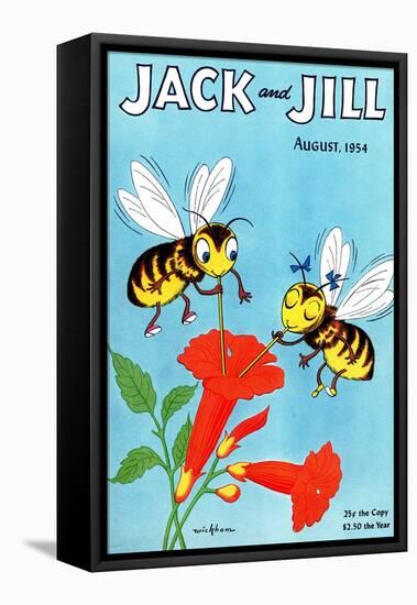 Honey Bee's Delight - Jack and Jill, August 1954-Wilmer Wickham-Framed Stretched Canvas