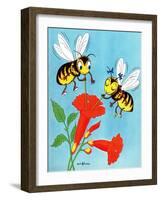 Honey Bee's Delight - Jack and Jill, August 1954-Wilmer Wickham-Framed Giclee Print