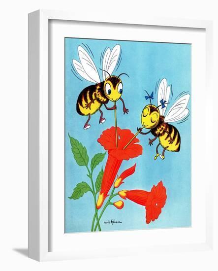 Honey Bee's Delight - Jack and Jill, August 1954-Wilmer Wickham-Framed Giclee Print