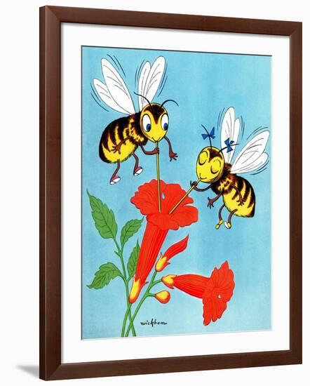 Honey Bee's Delight - Jack and Jill, August 1954-Wilmer Wickham-Framed Giclee Print