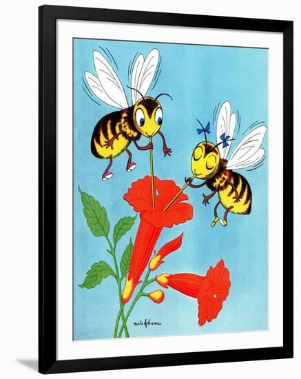 Honey Bee's Delight - Jack and Jill, August 1954-Wilmer Wickham-Framed Giclee Print