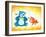 Honey Boo-Blue Fish-Framed Art Print