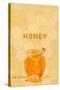 Honey Jar - Letterpress-Lantern Press-Stretched Canvas