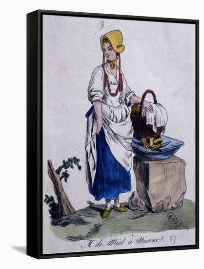 Honey Seller in Vienna, 1787, Austria, 18th Century-null-Framed Stretched Canvas