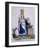 Honey Seller in Vienna, 1787, Austria, 18th Century-null-Framed Giclee Print