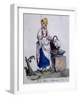 Honey Seller in Vienna, 1787, Austria, 18th Century-null-Framed Giclee Print