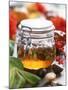 Honey with Chestnuts and Almonds in Jar-Alena Hrbkova-Mounted Photographic Print
