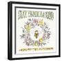 Honeybee Blossoms V-Anne Tavoletti-Framed Art Print