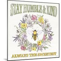 Honeybee Blossoms V-Anne Tavoletti-Mounted Art Print