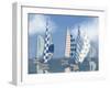 Honeybloom Coastal Sailboats-Matthew Piotrowicz-Framed Art Print