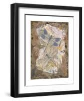 Honeycomb Dragonflies-Annabel Hewitt-Framed Art Print