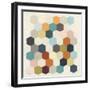 Honeycomb Geometry III-June Vess-Framed Art Print