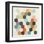 Honeycomb Geometry III-June Vess-Framed Art Print