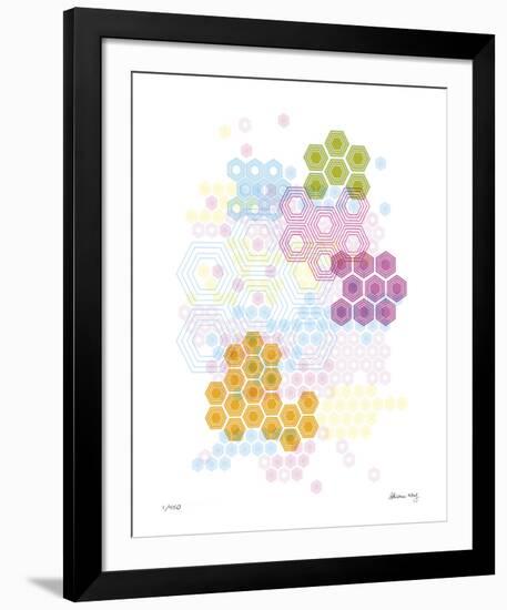 Honeycomb Hexagon-Adrienne Wong-Framed Giclee Print