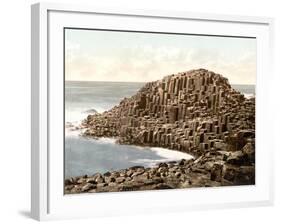 Honeycombs, Giant's Causeway, Ireland, 1890s-Science Source-Framed Giclee Print