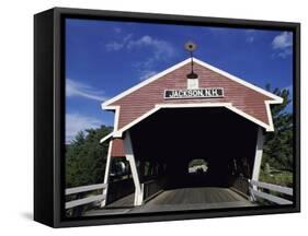 Honeymoon Bridge, Jackson, NH-null-Framed Stretched Canvas