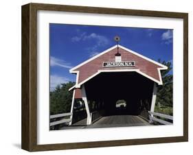 Honeymoon Bridge, Jackson, NH-null-Framed Premium Photographic Print