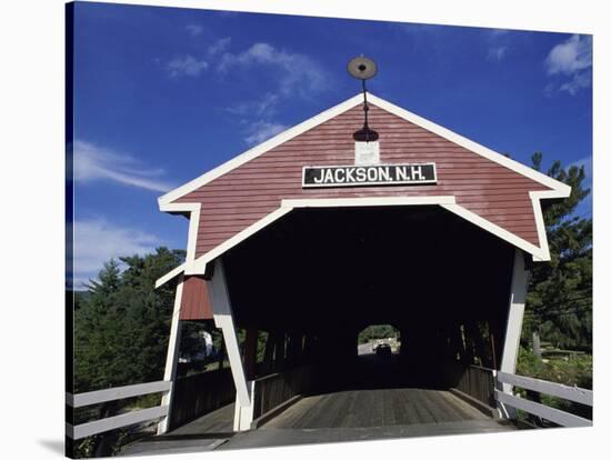 Honeymoon Bridge, Jackson, NH-null-Stretched Canvas