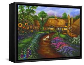Honeymoon Cottage-Bonnie B. Cook-Framed Stretched Canvas