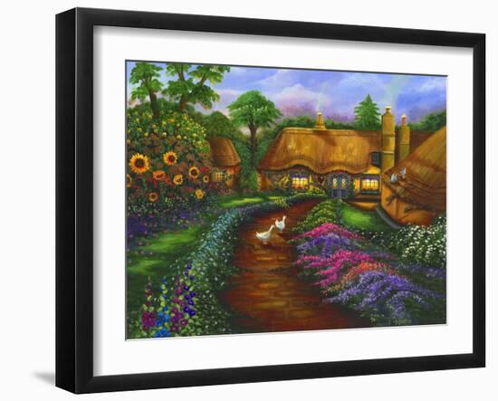 Honeymoon Cottage-Bonnie B. Cook-Framed Giclee Print