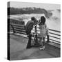 Honeymoon Couple, Colman Laposa Jr. and Wife, Gazing at the Niagara Falls-Yale Joel-Stretched Canvas