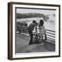 Honeymoon Couple, Colman Laposa Jr. and Wife, Gazing at the Niagara Falls-Yale Joel-Framed Photographic Print