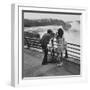 Honeymoon Couple, Colman Laposa Jr. and Wife, Gazing at the Niagara Falls-Yale Joel-Framed Photographic Print