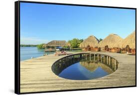 Honeymoon Couple, Saint Georges Caye Resort, Belize, Central Americ-Stuart Westmorland-Framed Stretched Canvas