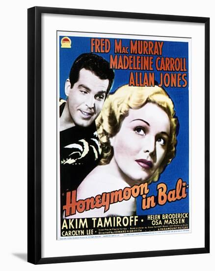 Honeymoon in Bali - Movie Poster Reproduction-null-Framed Photo