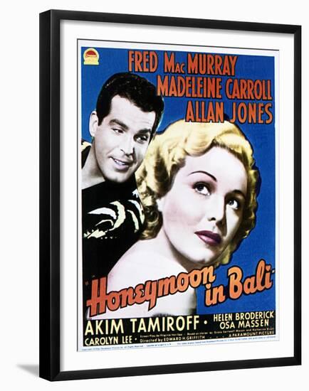 Honeymoon in Bali - Movie Poster Reproduction-null-Framed Photo