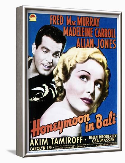 Honeymoon in Bali - Movie Poster Reproduction-null-Framed Photo