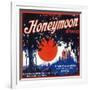 Honeymoon Orange Label - Claremont, CA-Lantern Press-Framed Art Print