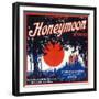 Honeymoon Orange Label - Claremont, CA-Lantern Press-Framed Art Print