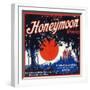 Honeymoon Orange Label - Claremont, CA-Lantern Press-Framed Art Print