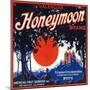 Honeymoon Orange Label - Claremont, CA-Lantern Press-Mounted Art Print