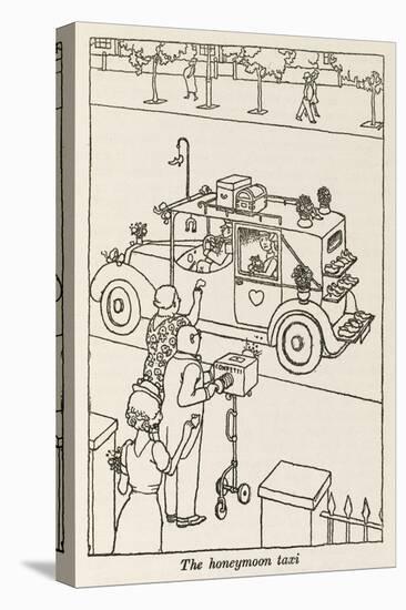 Honeymoon Taxi-William Heath Robinson-Stretched Canvas