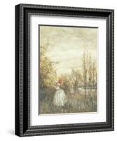 Honeysuckle, 1905 (W/C Heightened with White and Stopping Out on Paper)-Arthur Rackham-Framed Giclee Print