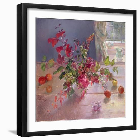 Honeysuckle and Berries, 1993-Timothy Easton-Framed Giclee Print