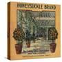 Honeysuckle Brand - Lindsay, California - Citrus Crate Label-Lantern Press-Stretched Canvas
