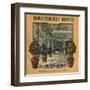 Honeysuckle Brand - Lindsay, California - Citrus Crate Label-Lantern Press-Framed Art Print