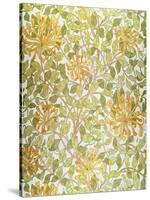 Honeysuckle Design, 1883-William Morris-Stretched Canvas