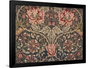 Honeysuckle Furnishing Fabric, Printed Linen, England, 1876-William Morris-Framed Giclee Print