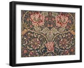 Honeysuckle Furnishing Fabric, Printed Linen, England, 1876-William Morris-Framed Giclee Print