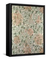 Honeysuckle II' Design-William Morris-Framed Stretched Canvas
