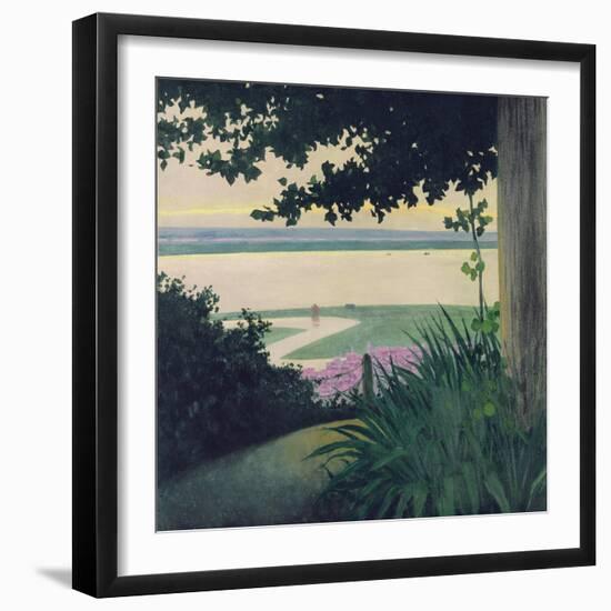 Honfleur and the Baie de La Seine, 1910-Félix Vallotton-Framed Giclee Print