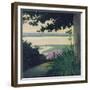 Honfleur and the Baie de La Seine, 1910-Félix Vallotton-Framed Giclee Print