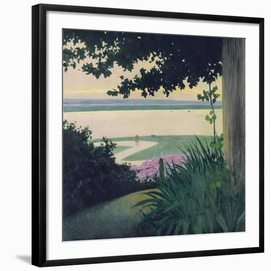 Honfleur and the Baie de La Seine, 1910-Félix Vallotton-Framed Giclee Print