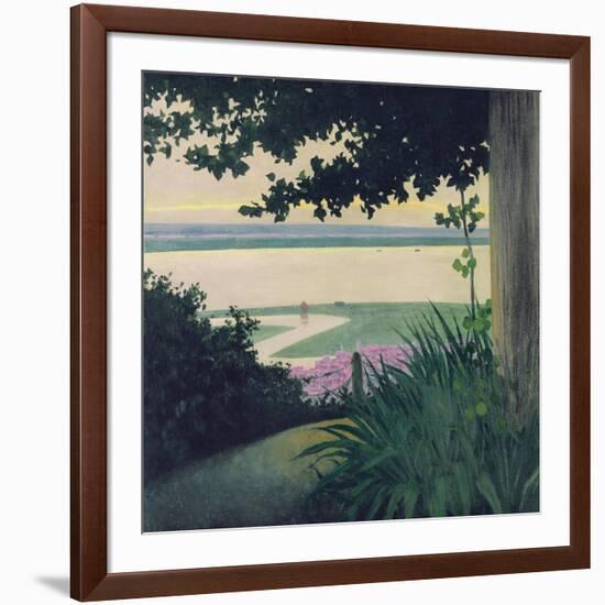 Honfleur and the Baie de La Seine, 1910-Félix Vallotton-Framed Giclee Print