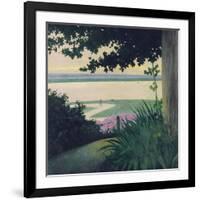 Honfleur and the Baie de La Seine, 1910-Félix Vallotton-Framed Giclee Print