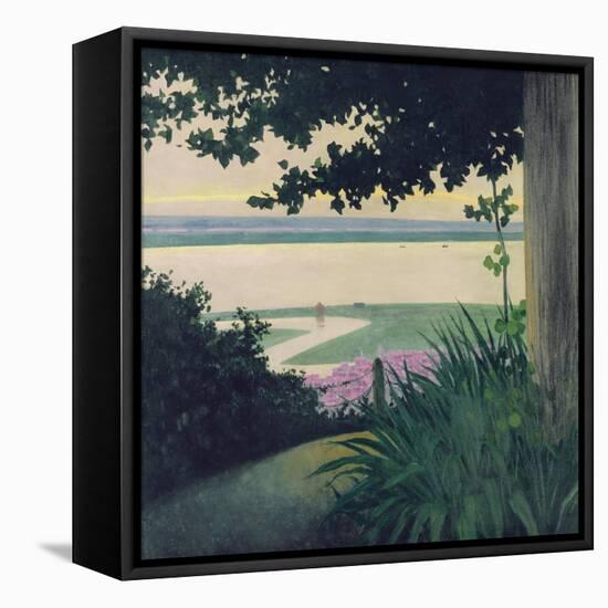 Honfleur and the Baie de La Seine, 1910-Félix Vallotton-Framed Stretched Canvas
